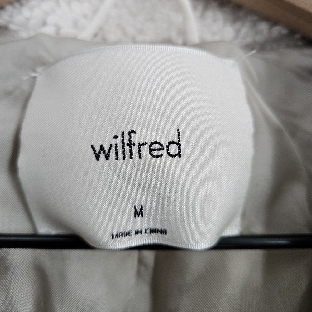 Aritzia Wilfred Bone White Stanza Sherpa Teddy Coat - Picture 6 of 14